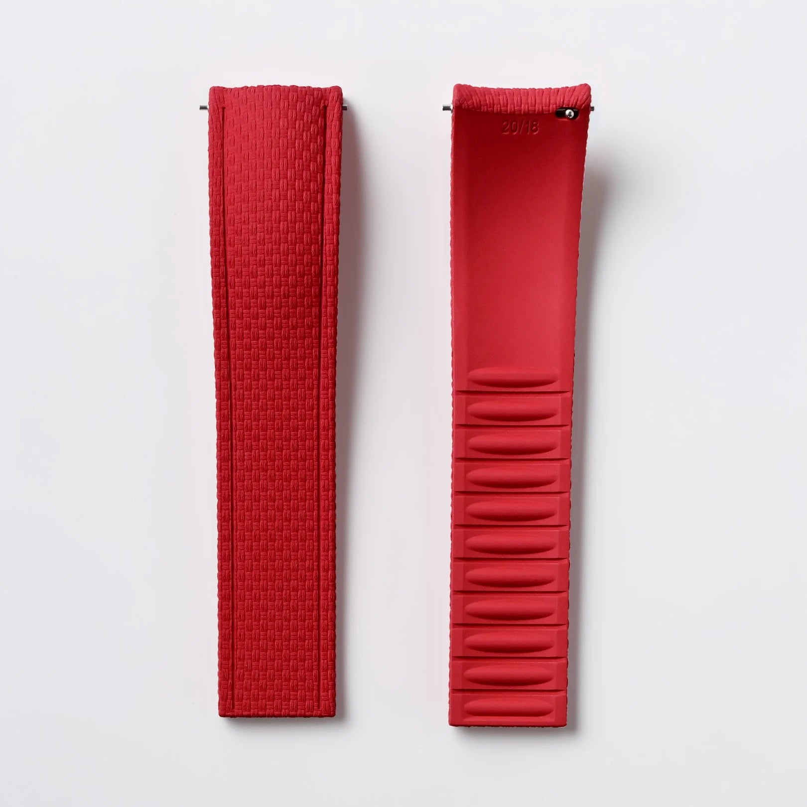 New CTS 18/19/20/21/22/24mm Curved FKM Rubber Quick Release Watch Strap Adjustable Man Women‘s Band Diving Universal Bracelet