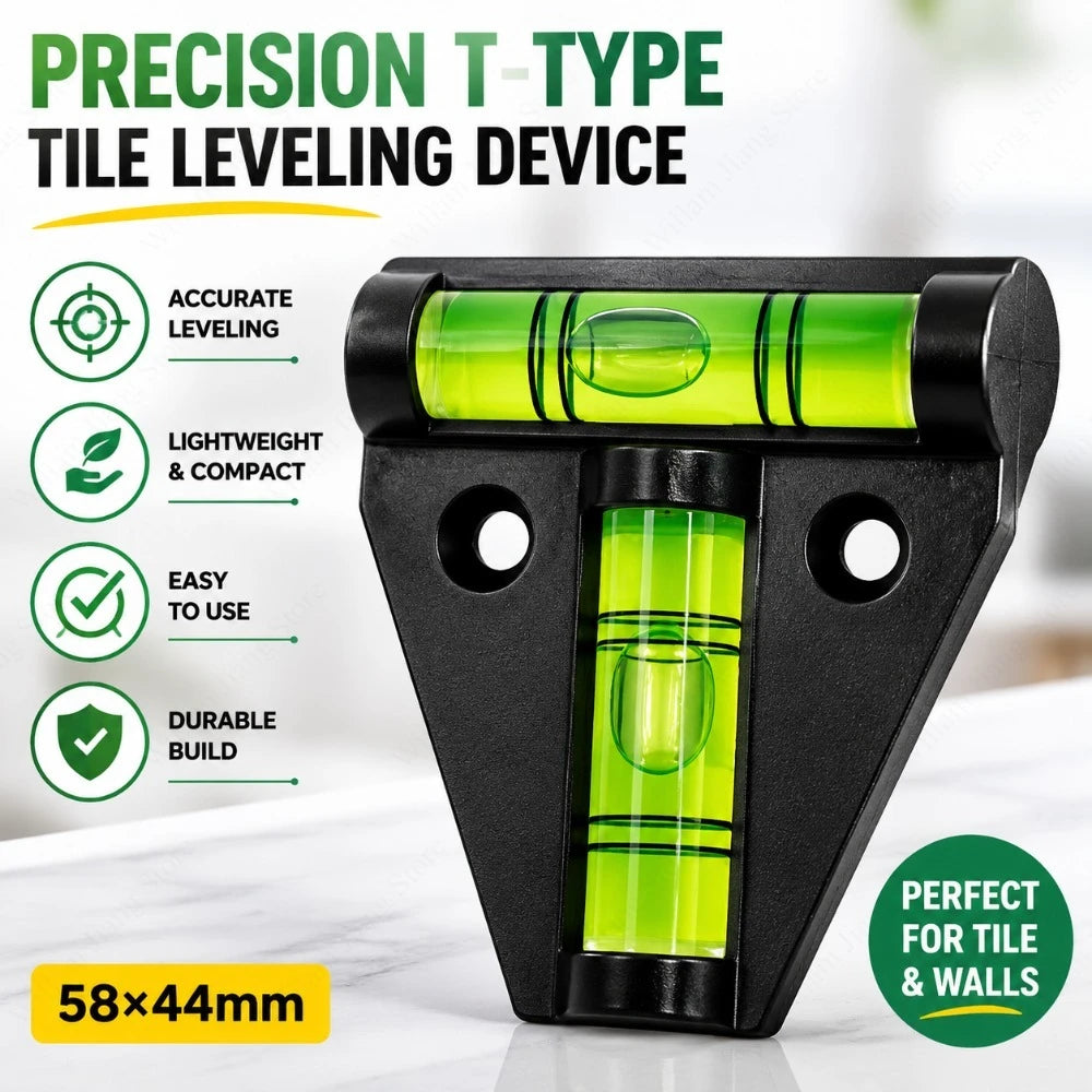 3/5/10PCS Spirit Level T Type Tile Leveling Tool Precision Measuring Accessory for Indoor Outdoor Construction Tile Laying Work