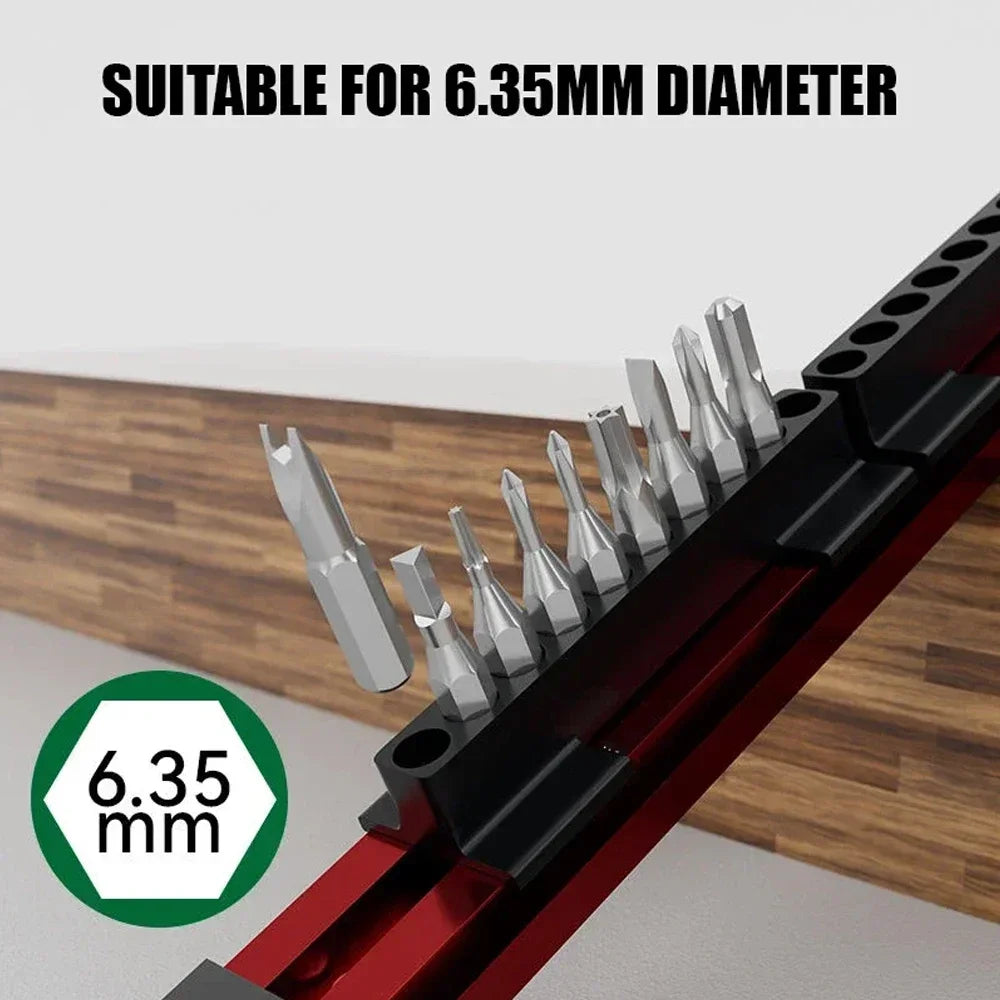 Magnetic Screwdriver Bit Holder Organizer 40 Slots Tool Manager Storage Case for Electrician DIY Projects Gifts Workshop Garage