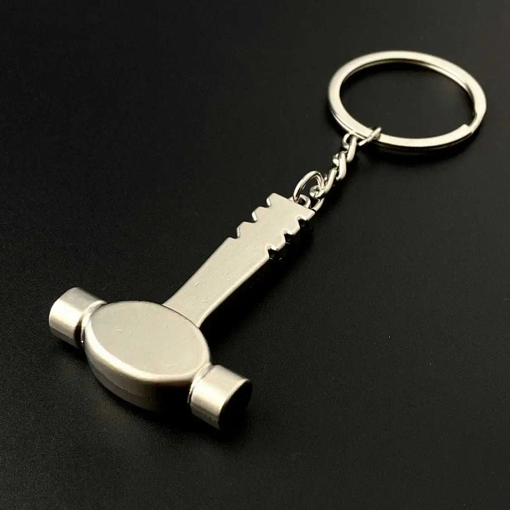 Construction Pretend Play Set Mini Multi DIY Toy Small Keyring Tools Metal Keychain Assorted Designs for Creative Play Gift Car