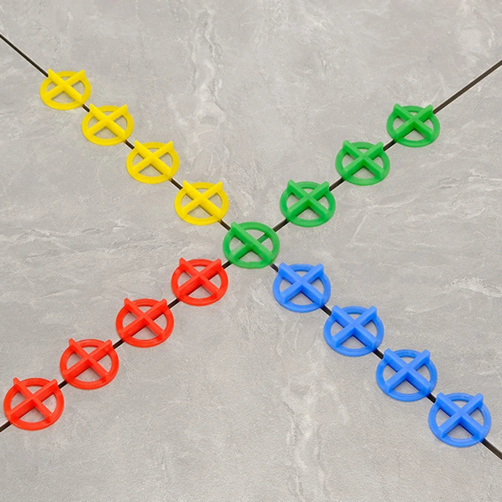 100Pcs Tile Leveling System Spacers Clips Wedge For Tiling Fixing Floor Wall Gap Wall Fixing Construction Tools
