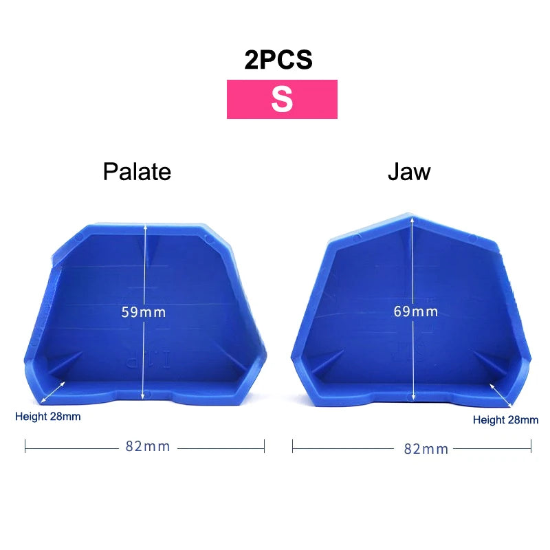 2/6Pcs Silicone  Dental Model Base Set Silicone Plaster Model Base Dental Lab Denture Impression Tray Former Base Dentist Tools