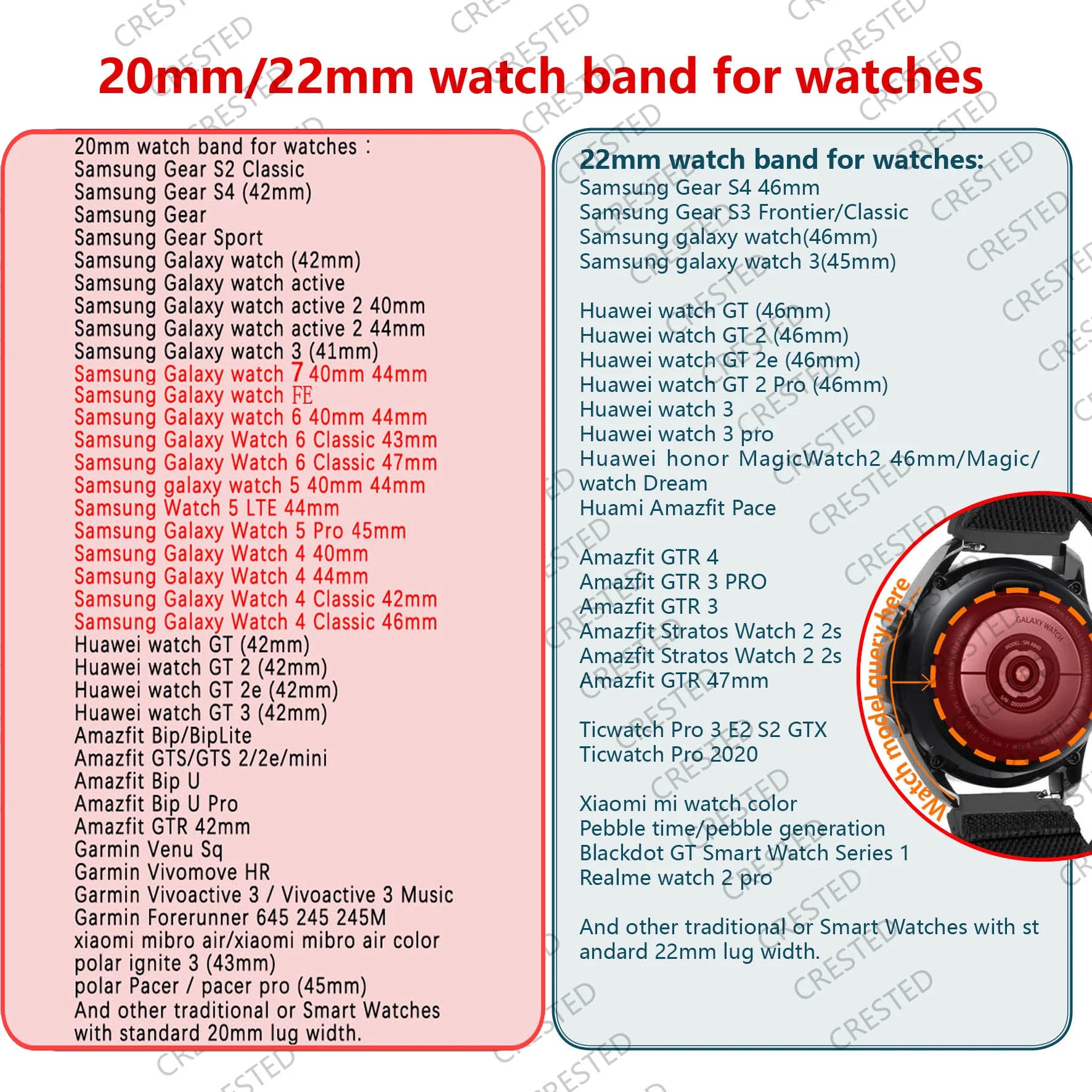 20mm/22mm Band For Samsung Galaxy Watch 7/4/6/5 pro/6 Classic/gear s3/active 2 Braided Solo loop bracelet Huawei GT 2e 3 4 Strap