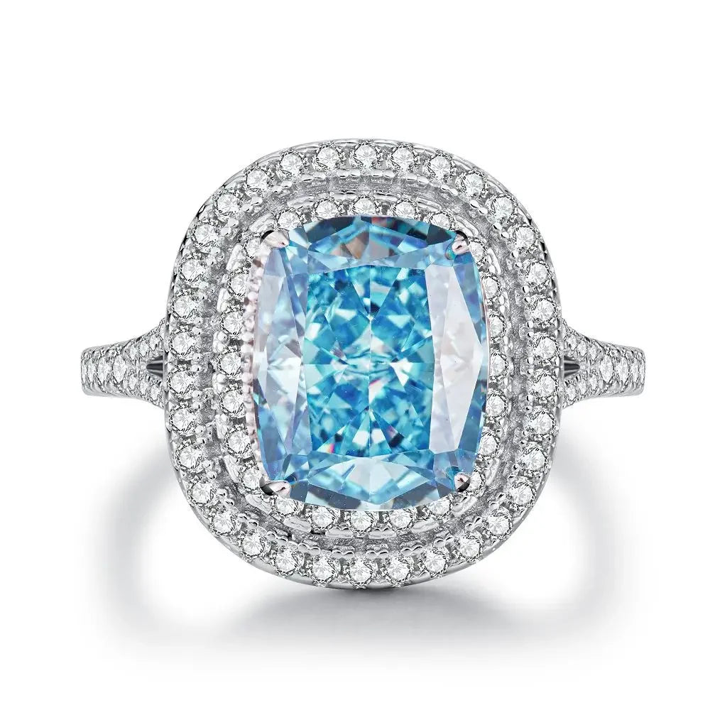 Eldorado Gold  Luxury Solid Platinum PT950 Women's Diamond Ring Ring Full Diamond Moissanite Diamond Ring