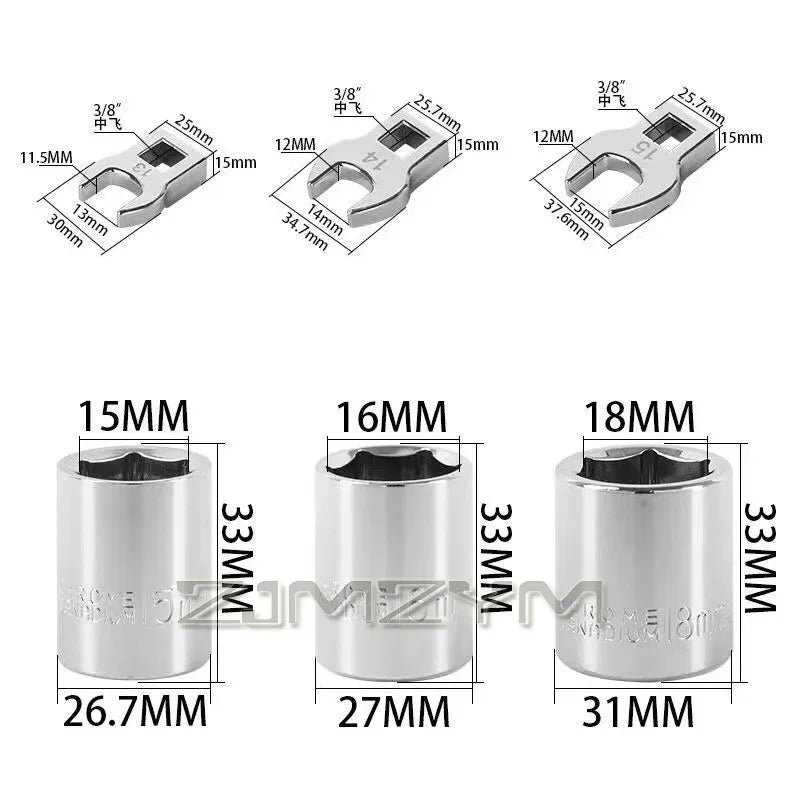8Pcs/Set Idler Pulley Adjustment Wrench Belt Tension Adjuster Lever Tool Extension Wrench Workshop Tool гаечный ключ