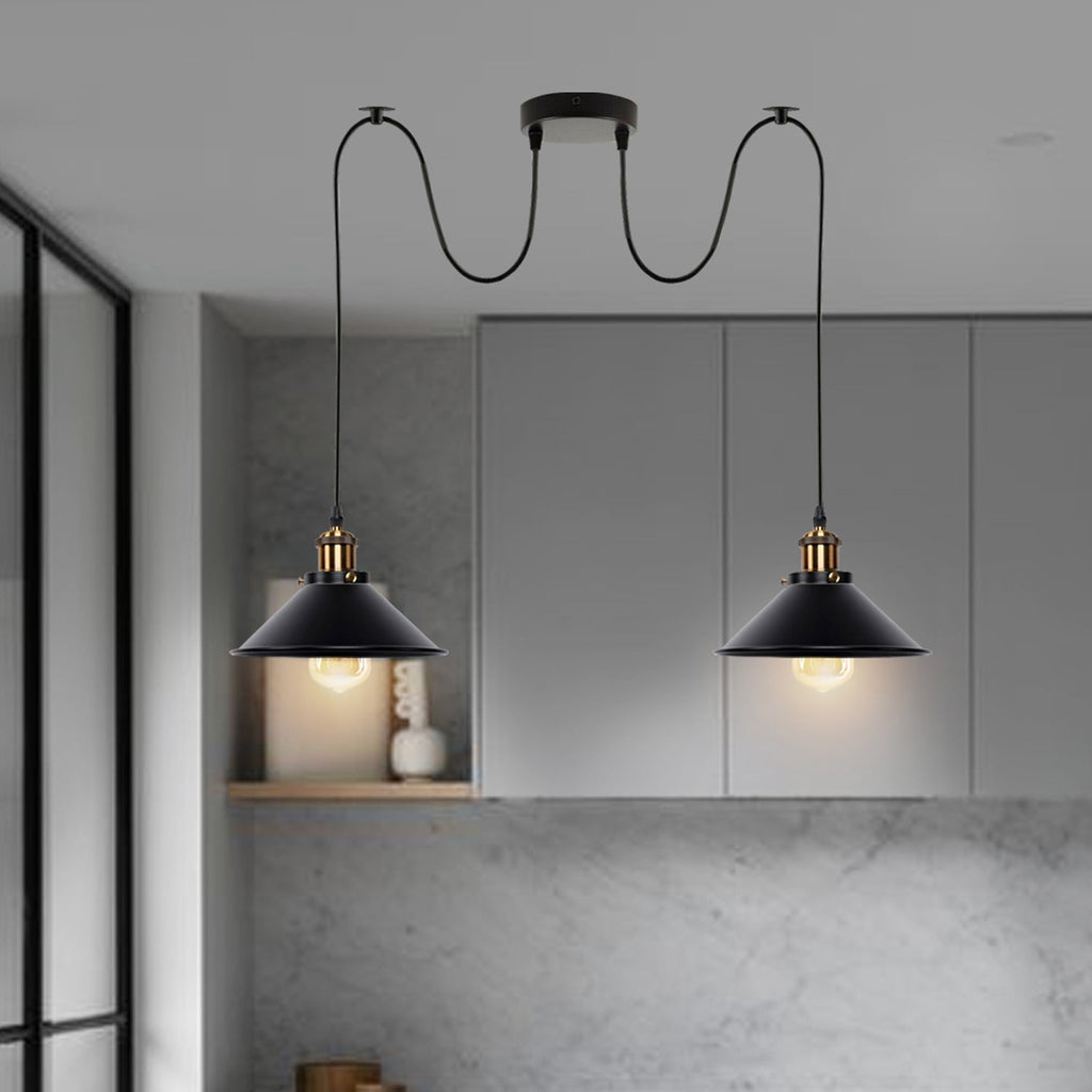 2 Head Vintage spider pendant light for Kitchen and Cafe ~3511