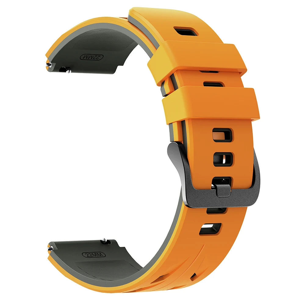 22mm Silicone Men Women Replace Watch Band For SUUNTO RACE 2 S/RUN /OCEAN/VERTICAL/5 PEAK/9 PEAK PRO DLC Bracelet Accessories