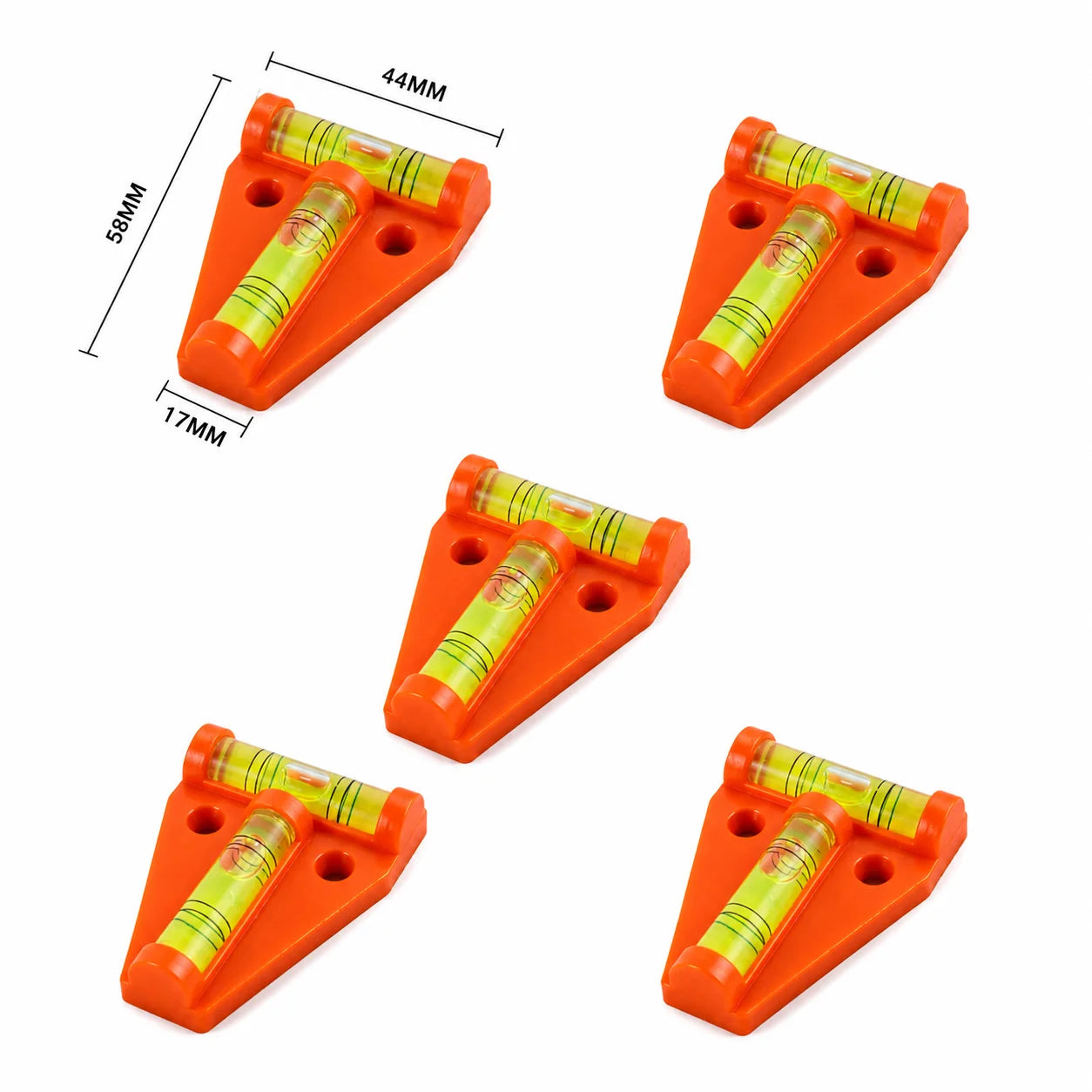 3/5/10PCS Spirit Level T Type Tile Leveling Tool Precision Measuring Accessory for Indoor Outdoor Construction Tile Laying Work