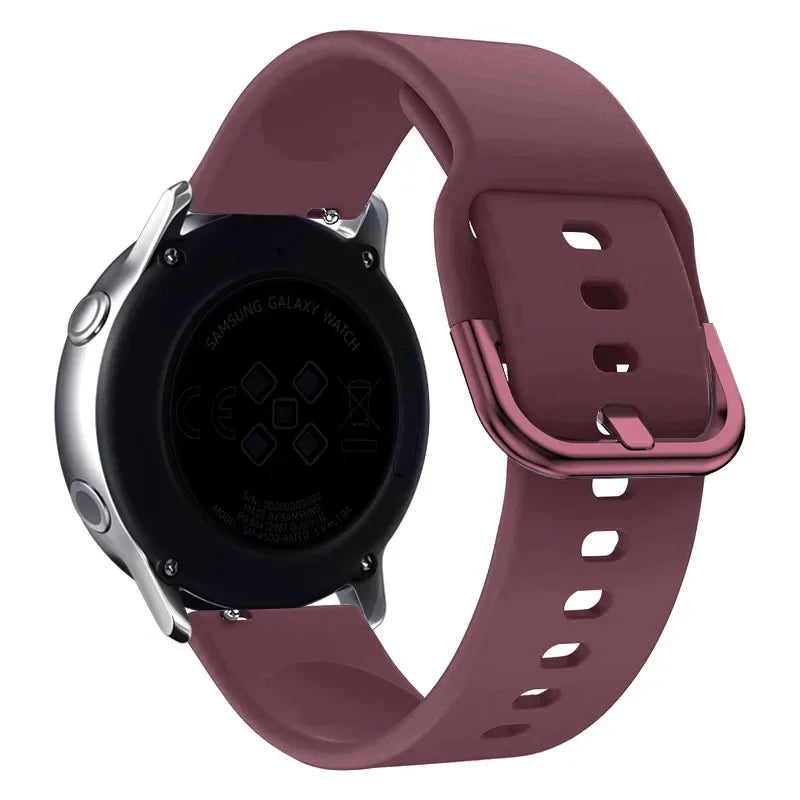 20mm/22mm Silicone band For Amazfit GTS/2/2e/3/4 GTS2 Mini/GTR 4/3/Pro/47mm/GTR2/2e/stratos 2/3 Bracelet Amazfit bip Watch strap