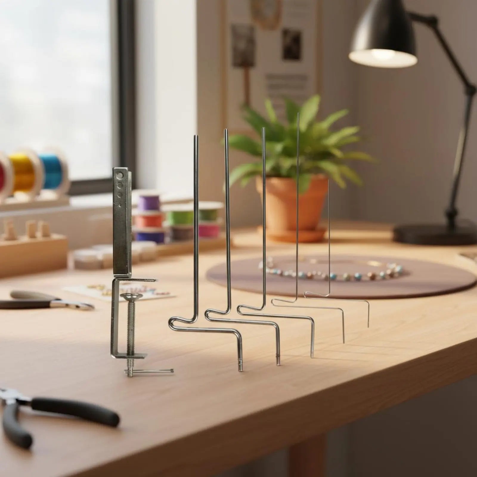 Stepped Wire Looping Rod Sturdy Metal Construction Jewelry Wire Wrapping Rod Set Hoop Circlet Making Tool DIY Accessible