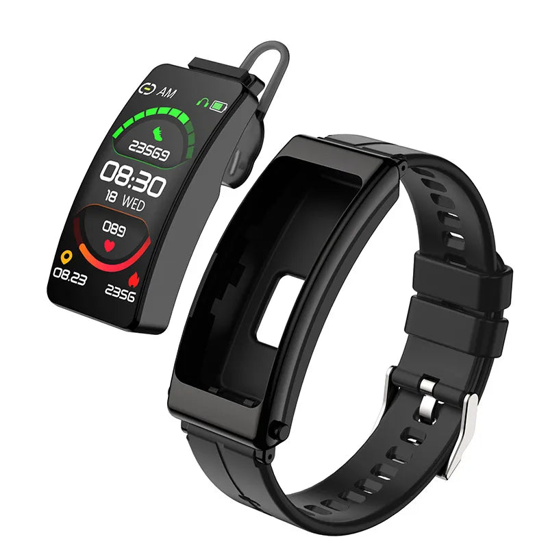K13 Bluetooth Headset Talk Smart Band Bracelet Watch Women Heart Rate Fitness Tracker Sports Smart Watch Men Pedometer Wristband