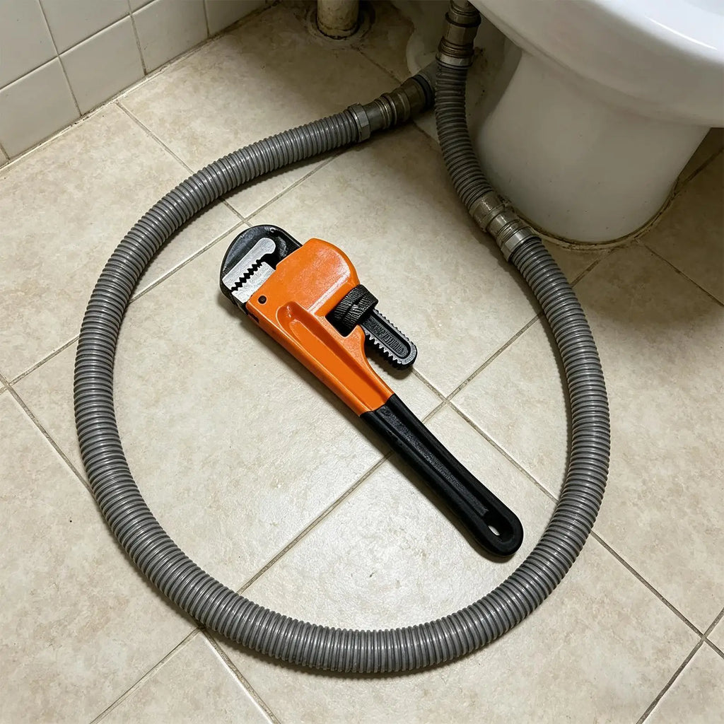 Pipe Wrenches Plumbing Heavy Duty Adjustable 25cm Pipe Wrench Tool For Kitchen Sink Garden Hose Connection Construction Site