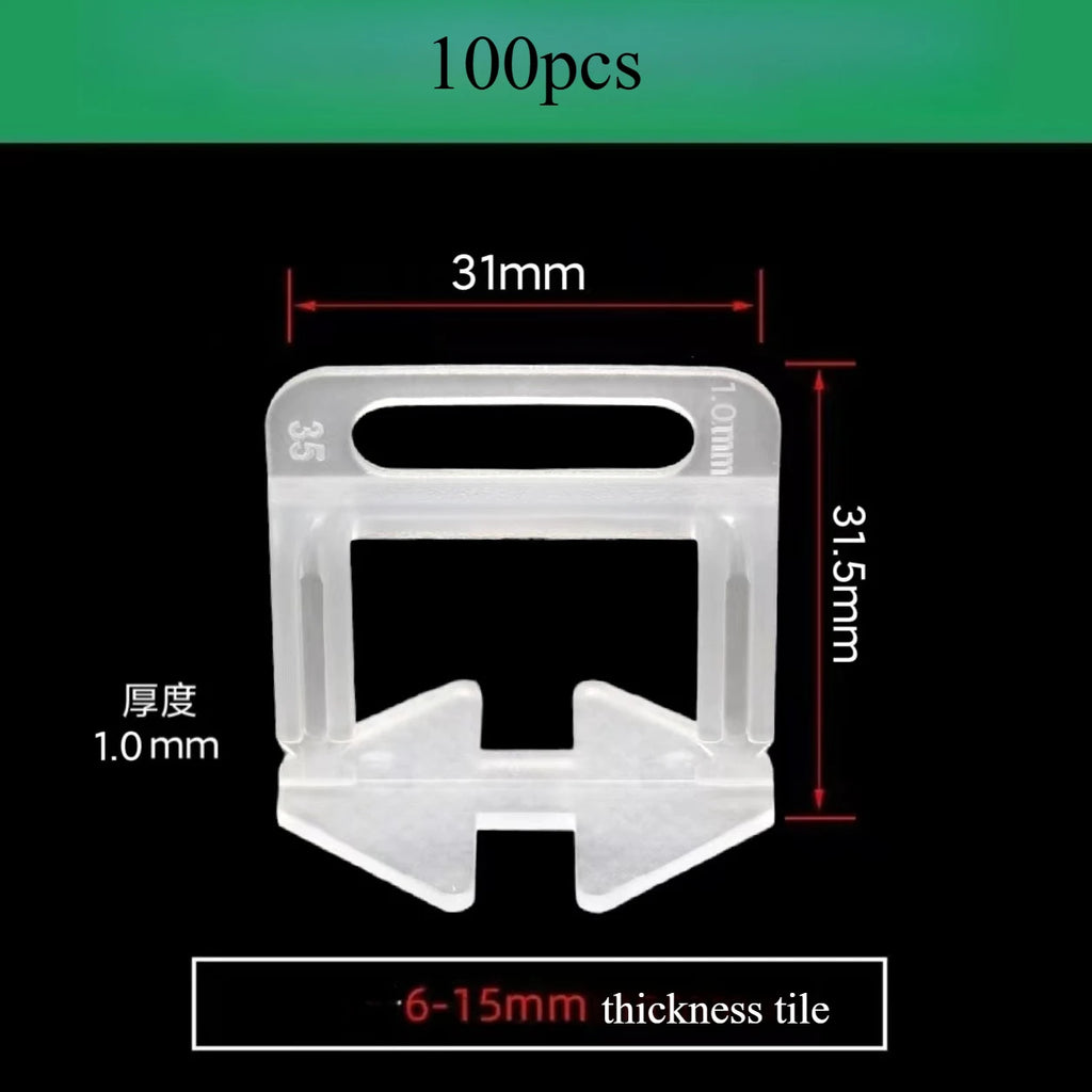 100PCS Tile Leveling System Clips Spacer PE Material Spacers for Ceramic Wall Tile Leveling Construction Tools  Building Tools