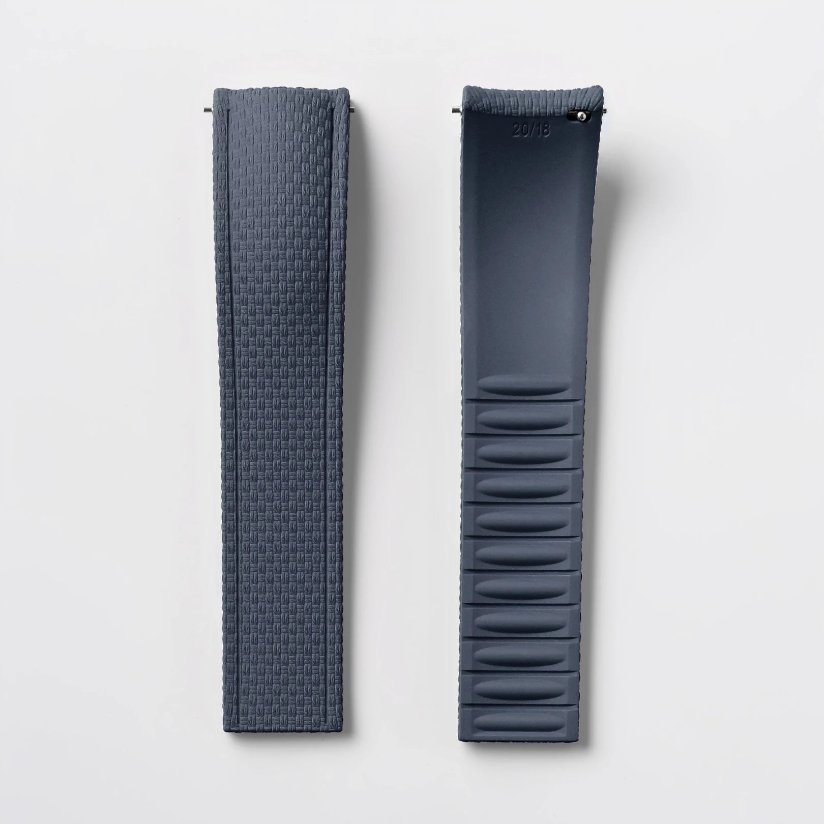 New CTS 18/19/20/21/22/24mm Curved FKM Rubber Quick Release Watch Strap Adjustable Man Women‘s Band Diving Universal Bracelet
