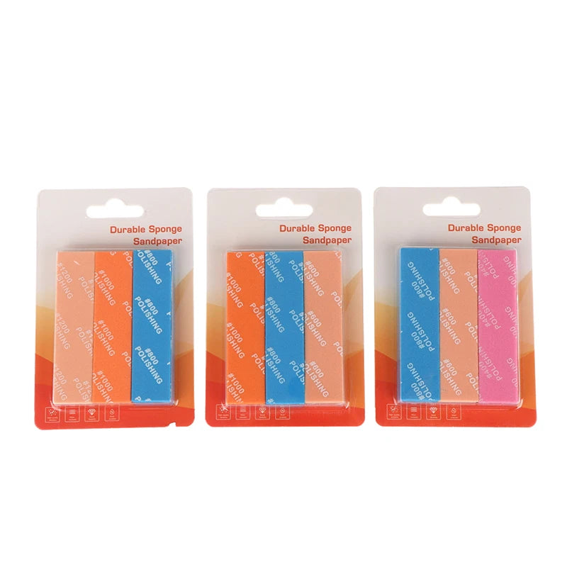 9Pcs/set 400~1200 Semi-rigid Sanding Sticks For Assembling Model Build Tools Hobby DIY MS-E Plastic Model Polishing Rod