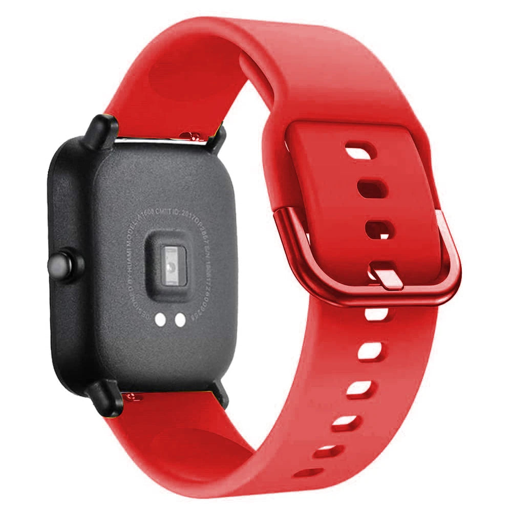 20mm/22mm Silicone band For Amazfit GTS/2/2e/3/4 GTS2 Mini/GTR 4/3/Pro/47mm/GTR2/2e/stratos/3 Bracelet Bip/U/S/lite Watch strap