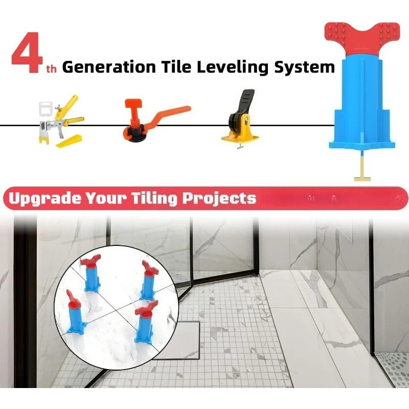 40Pcs New Design Tile Leveling Systeam Leveler Clips Spacers for Fixing Wall Floor Ceramic, Construction Tools, Reusable