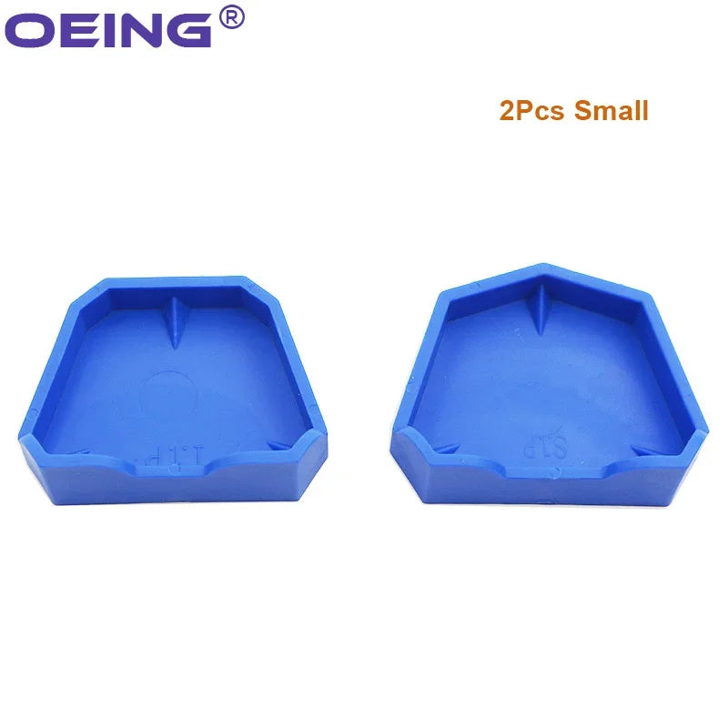 2/6Pcs Dental Model Base Silicon Plaster Model Base Denture Impression Tray Impression Dentistry Former Base Kit Dentist Tools