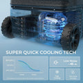 Euhomy Wholesale 45L App Controlled Electric Car Refrigerator Refrigerator Cooler with Wheels & 2 Baskets for Car