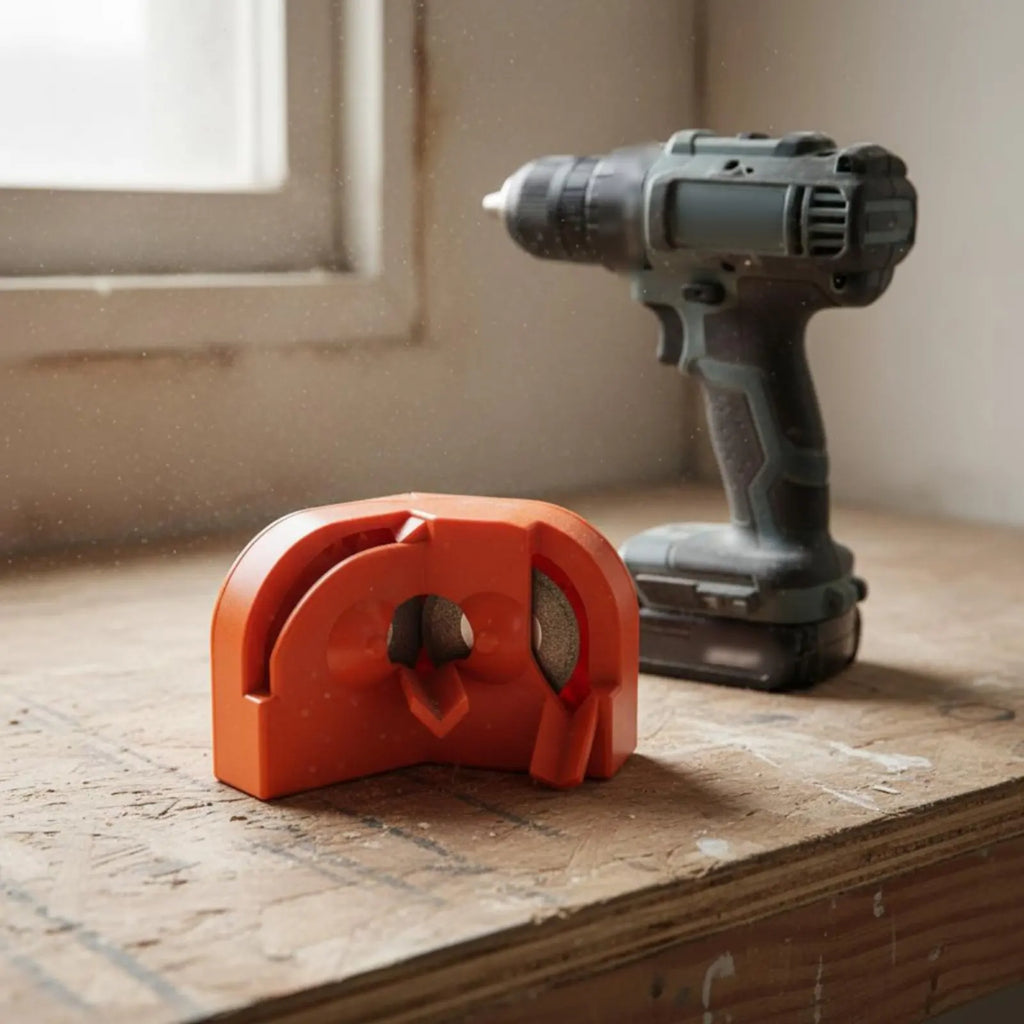 Drill Bit Grinder Easy to Use Portable Drill Grinder Power Tool Accessory Quick Sharpening Long-Lasting Construction for Garage