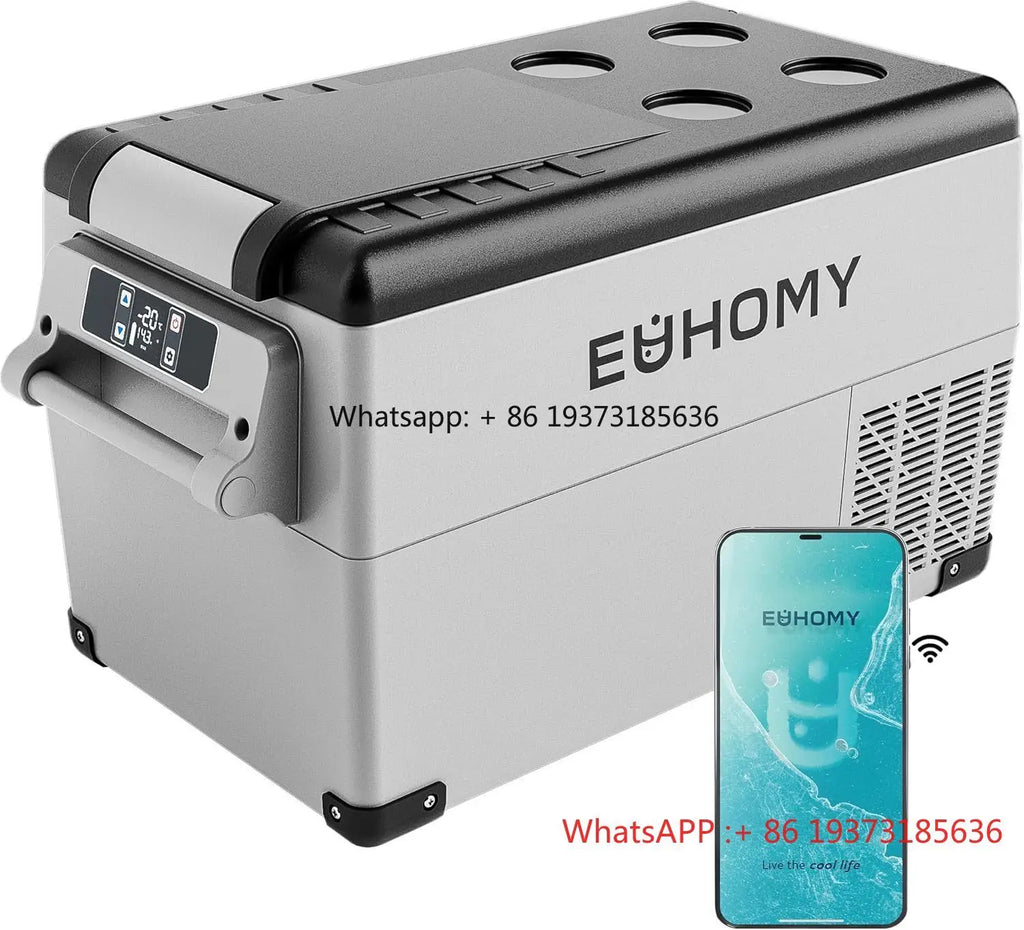 Euhomy Hot Selling Refrigerator 38QT(35L) Electric Cooler 12v Portable Car Refrigerator Cooler Box for Travel