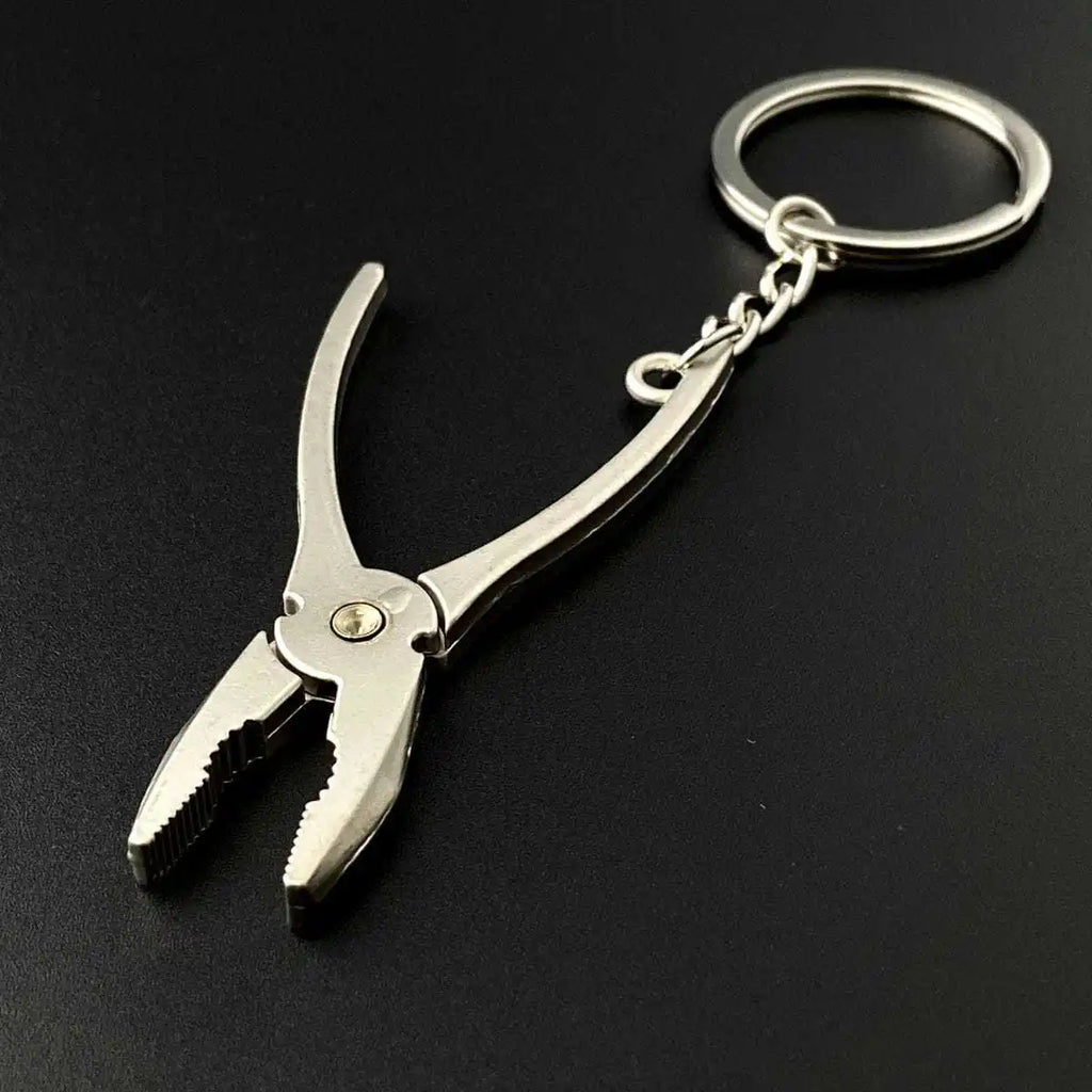 Construction Pretend Play Set Mini Multi DIY Toy Small Keyring Tools Metal Keychain Assorted Designs for Creative Play Gift Car