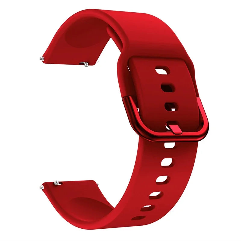 20mm/22mm Silicone band For Amazfit GTS/2/2e/3/4 GTS2 Mini/GTR 4/3/Pro/47mm/GTR2/2e/stratos 2/3 Bracelet Amazfit bip Watch strap