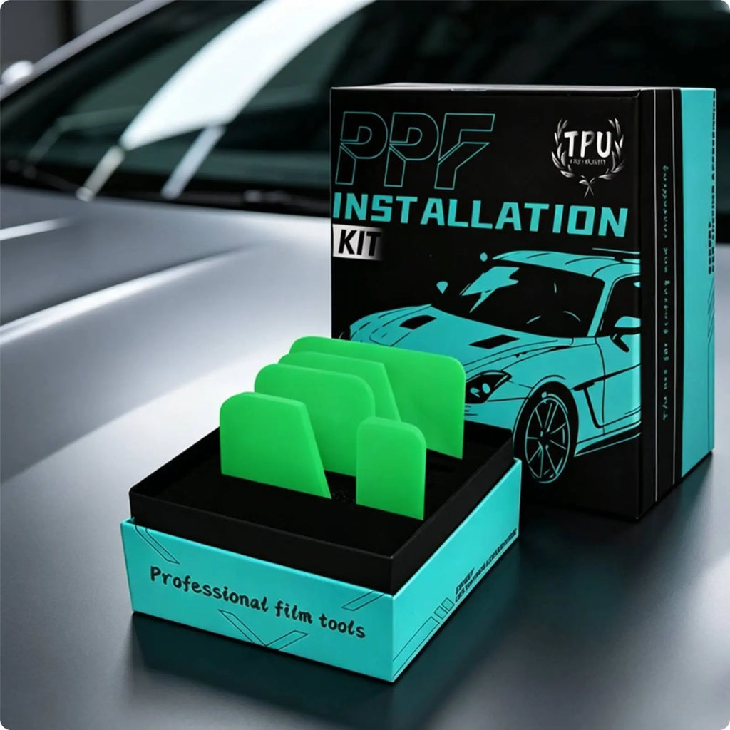 TPU Film Squeegee Soft Border PPF Installation Tool Kit Paint Protection Film Tool Set Flexible Tint Scraper Set Easy to Use