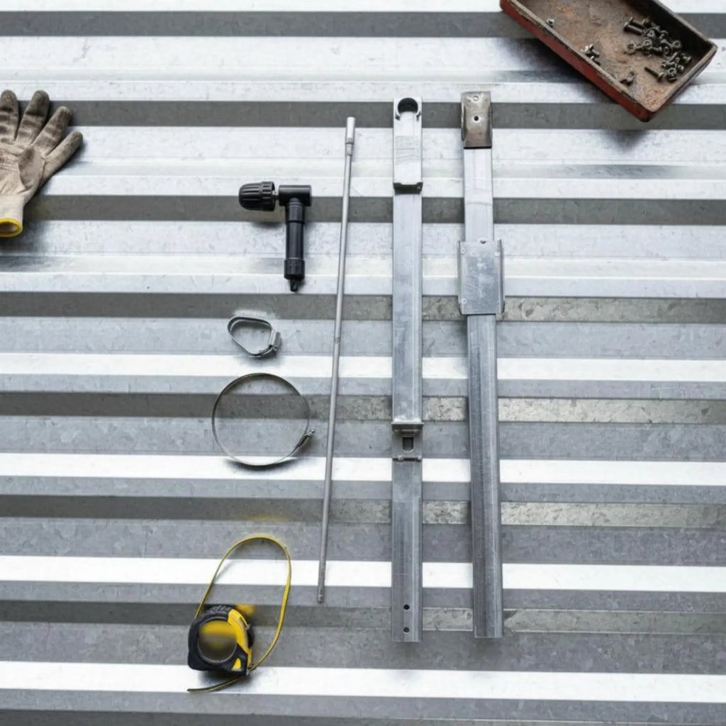 Corrugated Roof Drill Attachment Long Reach Roof Screw Driver Hand Tools Easy Installation Construction Hardware for Roofing