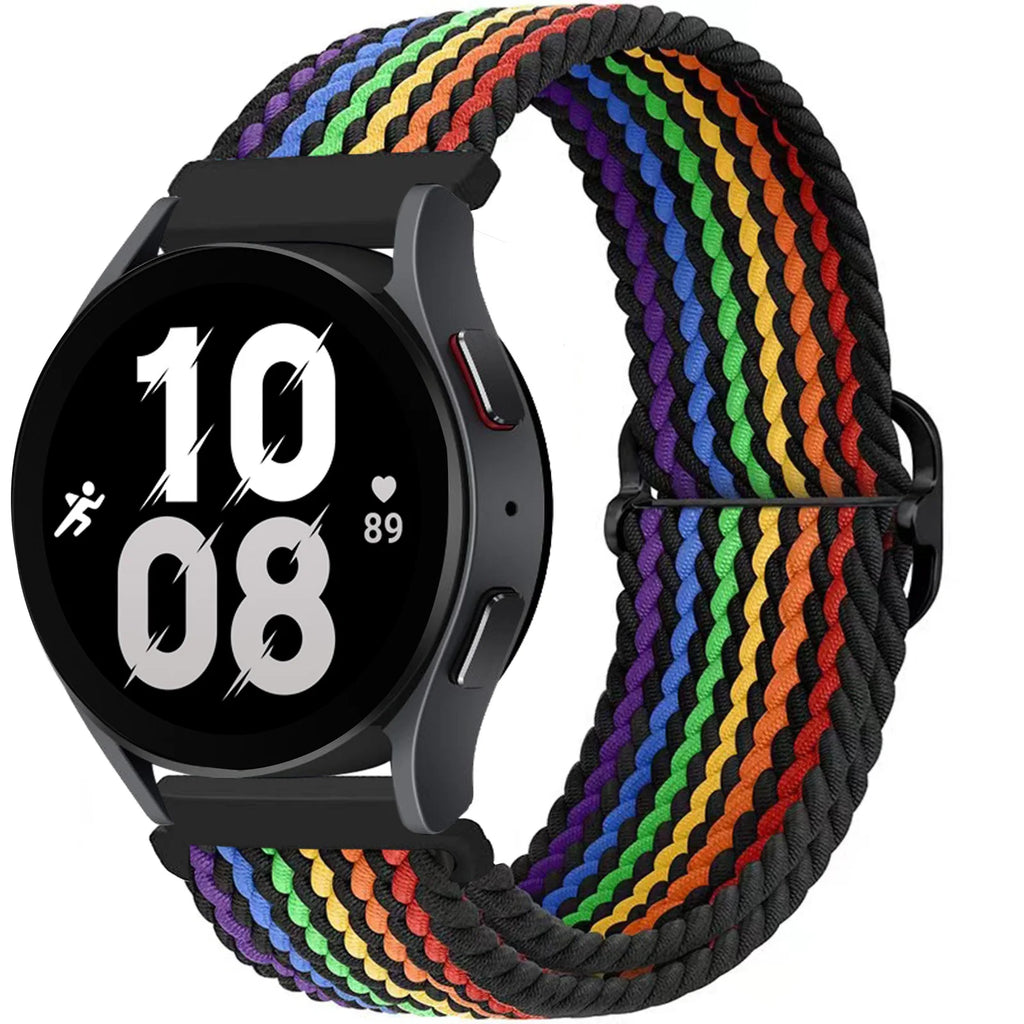 20mm/22mm Band For Samsung Galaxy Watch 7/4/6/5 pro/6 Classic/gear s3/active 2 Braided Solo loop bracelet Huawei GT 2e 3 4 Strap