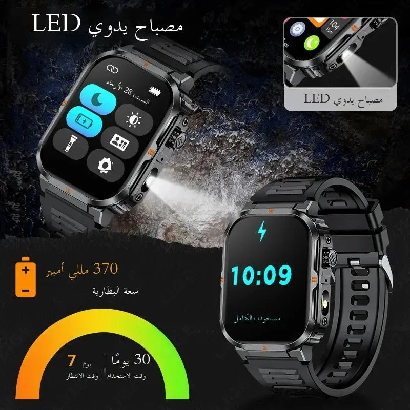 Men‘s Smart Watch 3ATM Waterproof Military Sport Fitness Women Smart Bracelet Blood Pressure Monitor Smartwatch Men Android iOS