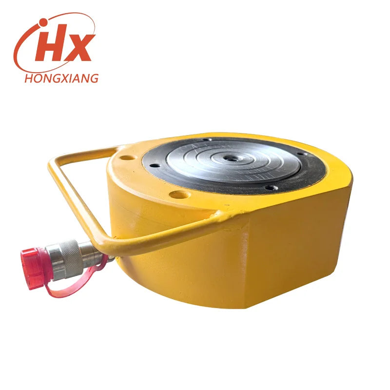 Ultra Low Height Flat Hydraulic Jack Cylinder High Pressure Lifting Tool for Bridge Construction Building Jacking Maintenance Wo