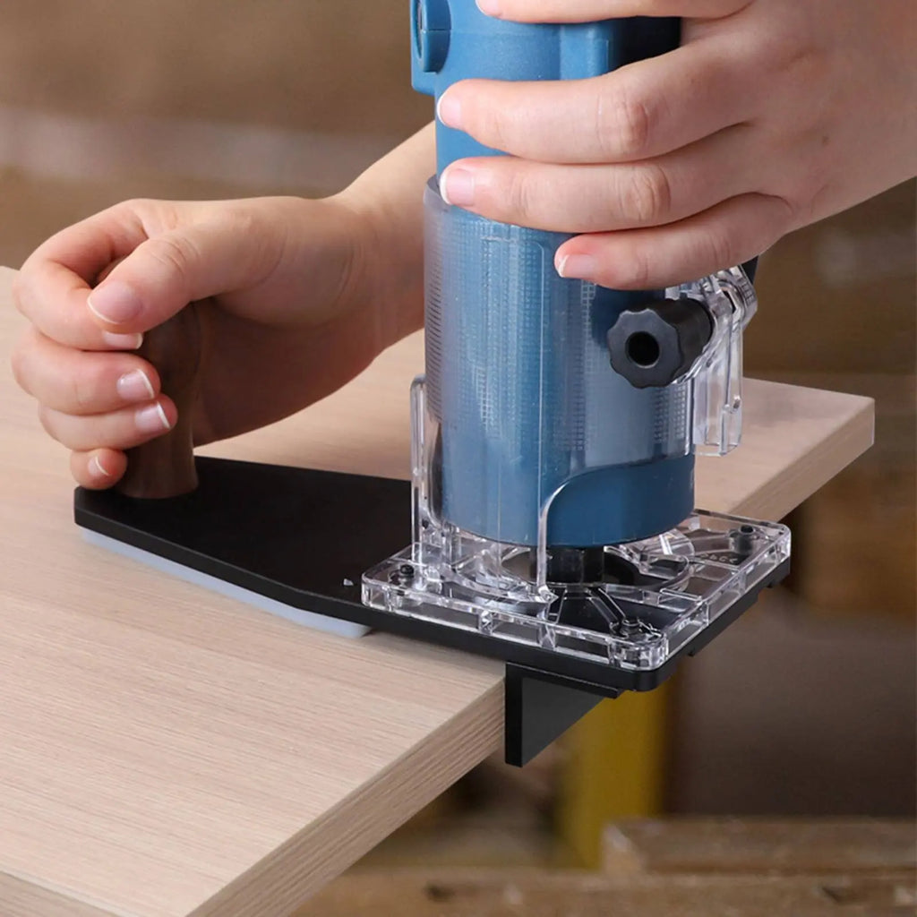 Border Trimming Base Long-Lasting Construction Round over Router Base Power Tool Accessory Easy Installation for Woodworkers