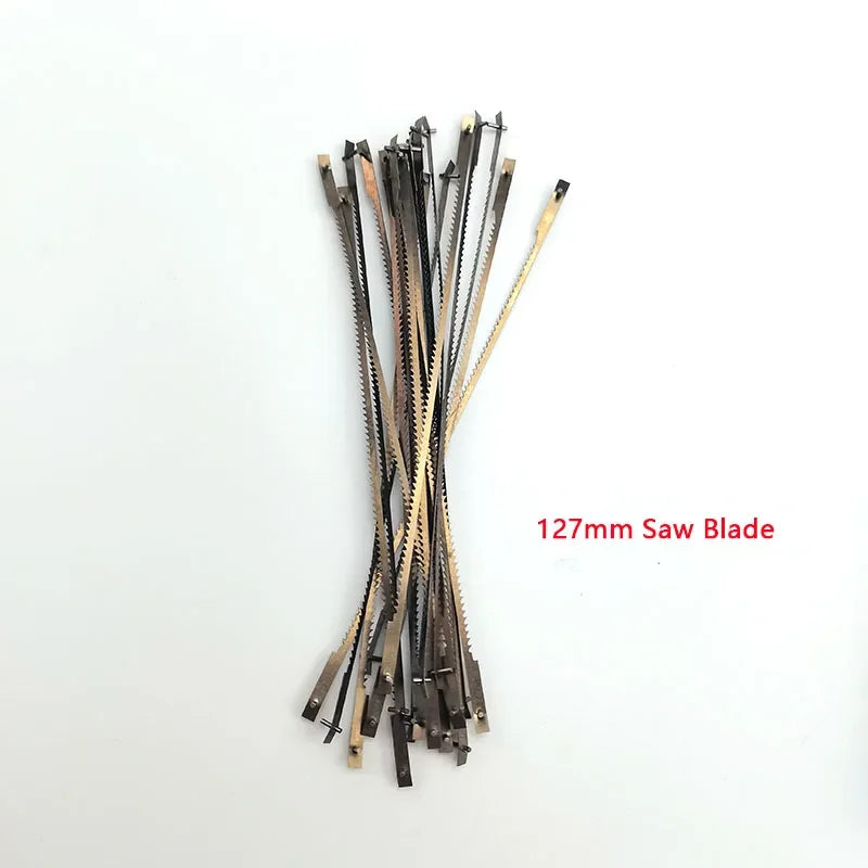 Dental Long Plaster Gypsum Saw with 20pcs Saw Blades 70/98/128mm Metal Dentist Tool Lab Material Dentistry Accessories