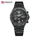 CURREN 8481 Luxury Quartz Watch Unisex Waterproof Calendar Wristwatch, Men’s Business Six-hand Sports Watch