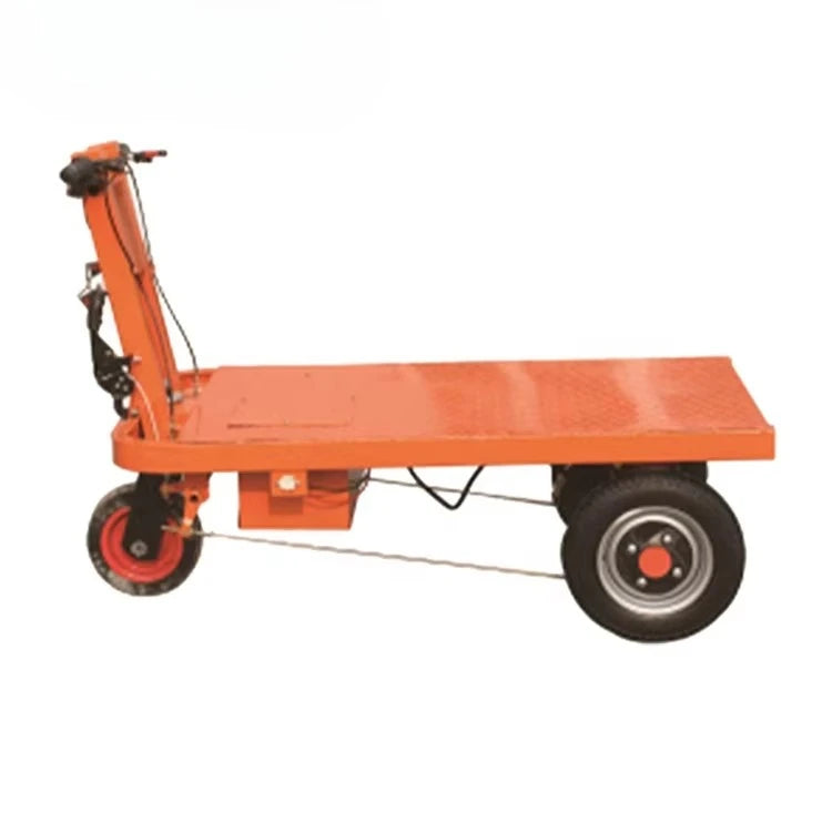 Dumper Cart Transport Flatbed Trolley Construction Site Brick Tool Trolley 3 Wheels Battery Power Electric Mini