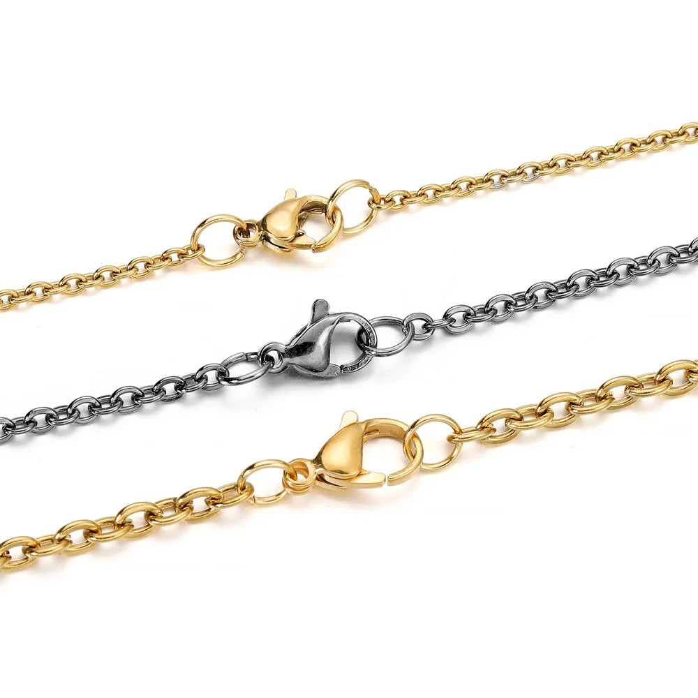 10pcs/lot Multiple Size Lobster Clasps Necklace Hooks Bracelets Connector Findings DIY Chains Jewelry Making Supplies Wholesale