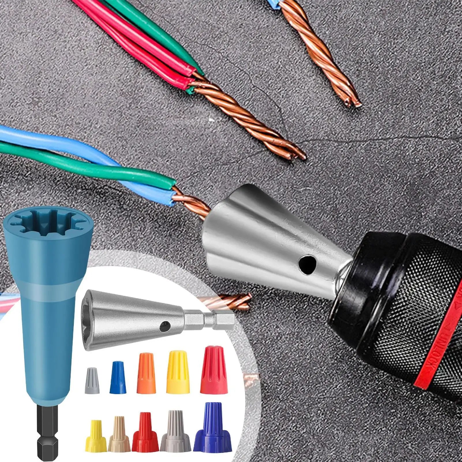 Wire Nut Twister Twist Connector Socket Professional Electricians Tools Cable Stripper For Industrial Work Construction Outdoor