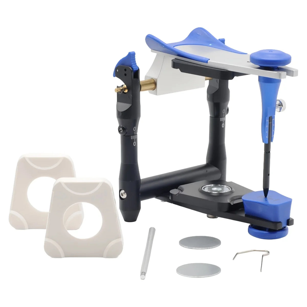 10Pcs Zinc Alloy Dental Articulator Accessory Iron Sheet/T-Plate for Plaster Models Dental Lab Tools