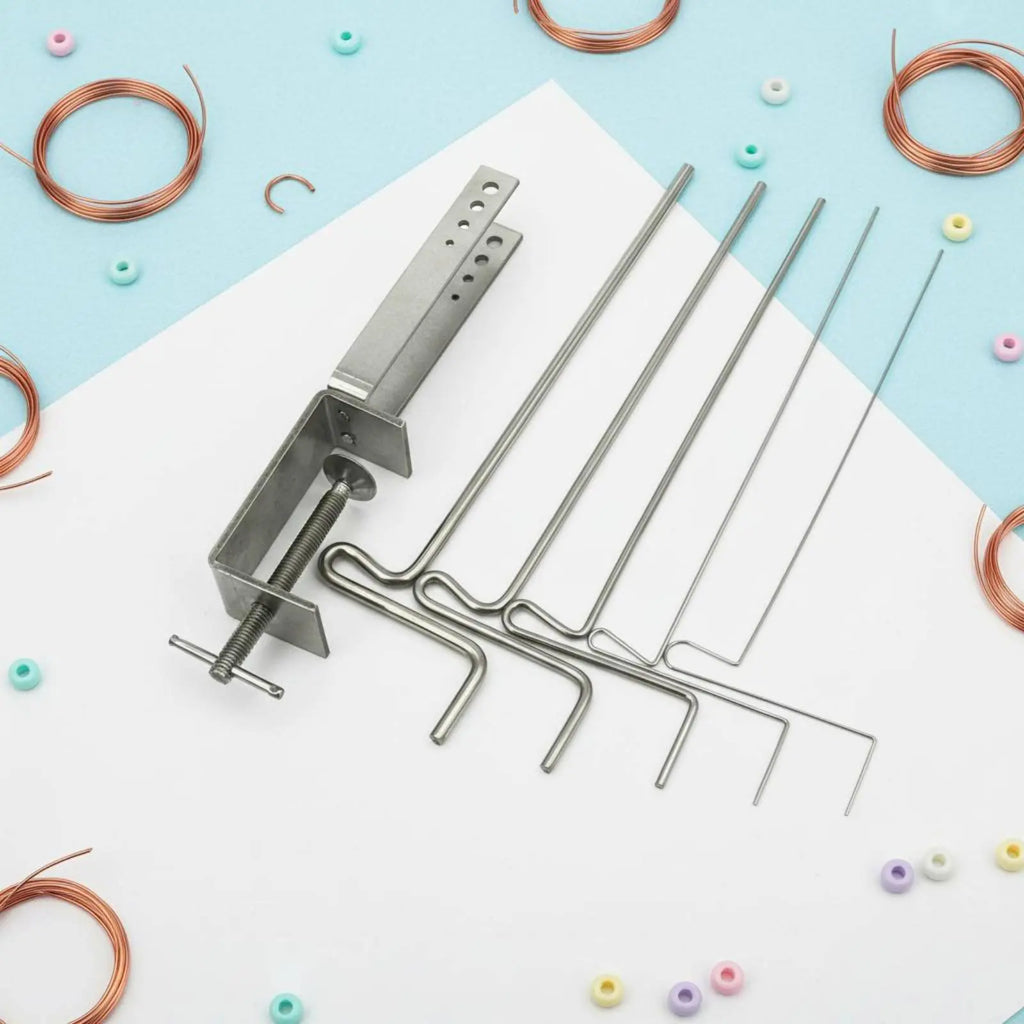 Stepped Wire Looping Rod Sturdy Metal Construction Jewelry Wire Wrapping Rod Set Hoop Circlet Making Tool DIY Accessible