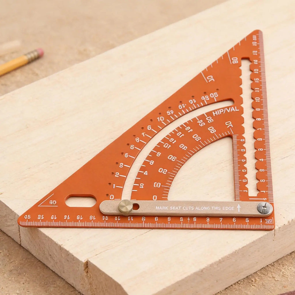 Carpenter Square Tool Adjustable Angle Measuring Layout Triangle Ruler Construction Square For Men Professionals Hobbyists Women