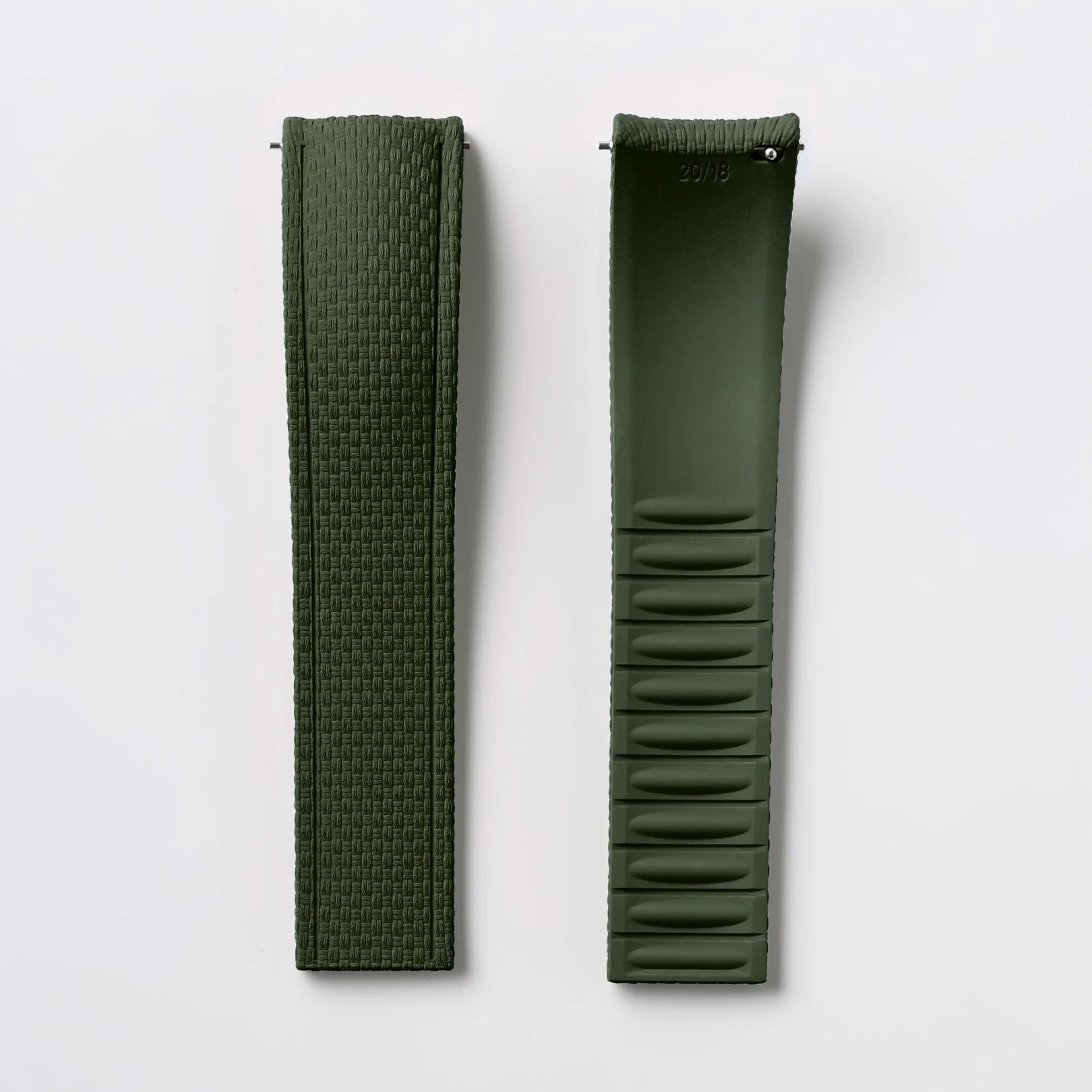 New CTS 18/19/20/21/22/24mm Curved FKM Rubber Quick Release Watch Strap Adjustable Man Women‘s Band Diving Universal Bracelet