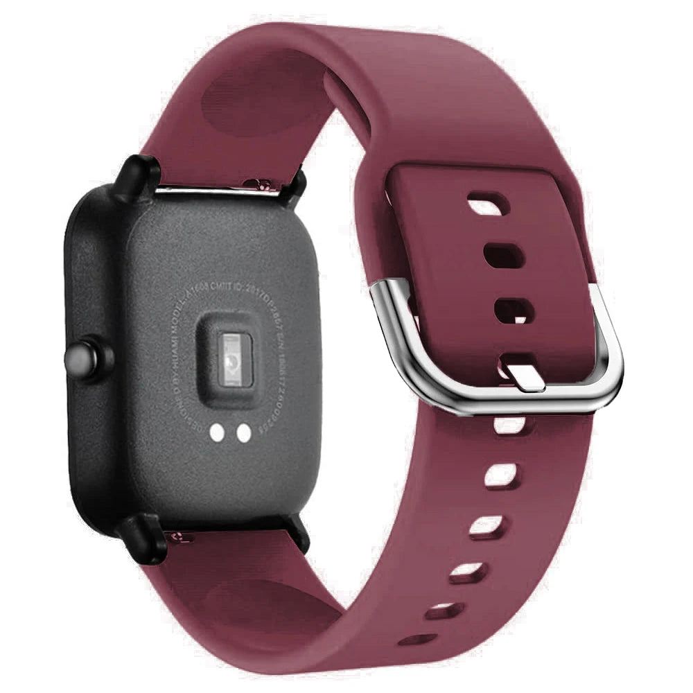 20mm/22mm Silicone band For Amazfit GTS/2/2e/3/4 GTS2 Mini/GTR 4/3/Pro/47mm/GTR2/2e/stratos/3 Bracelet Bip/U/S/lite Watch strap