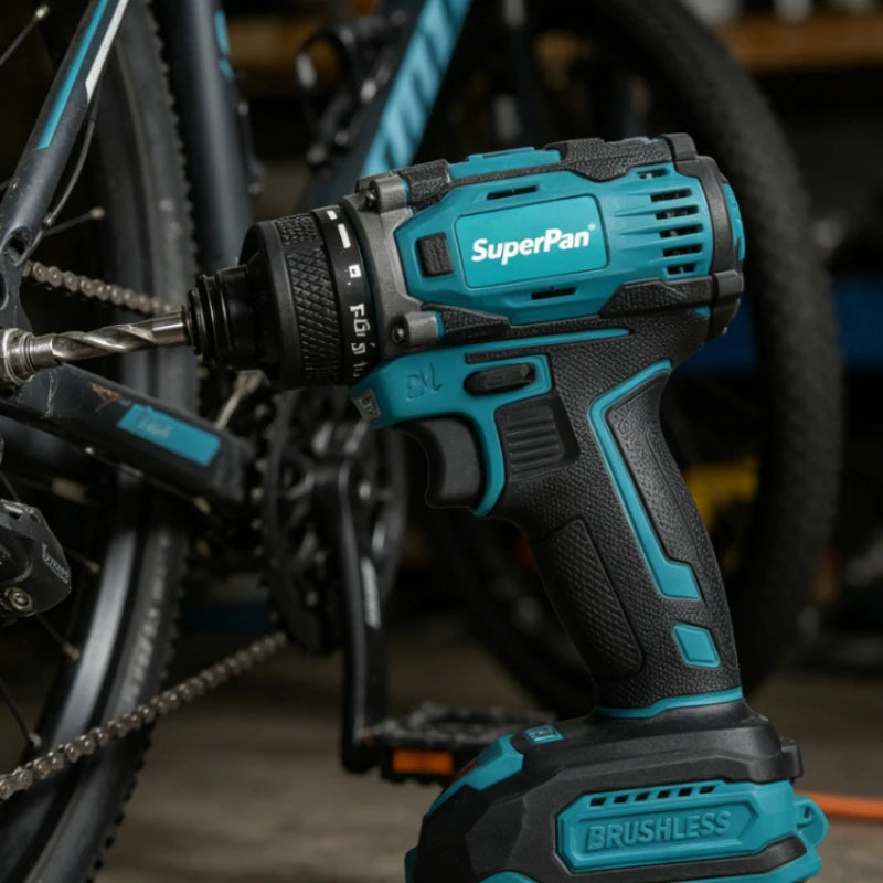 SuperPan 135N.m 0-3900IPM Brushless Cordless Impact Driver,Heavy-Duty Electric Screwdriver for Automotive&Construction,Bare Tool
