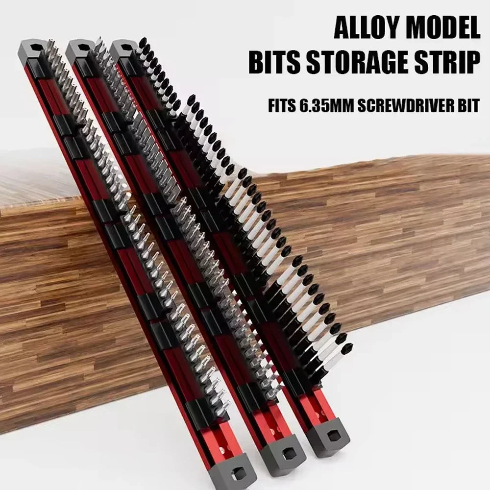 Magnetic Screwdriver Bit Holder Organizer 40 Slots Tool Manager Storage Case for Electrician DIY Projects Gifts Workshop Garage