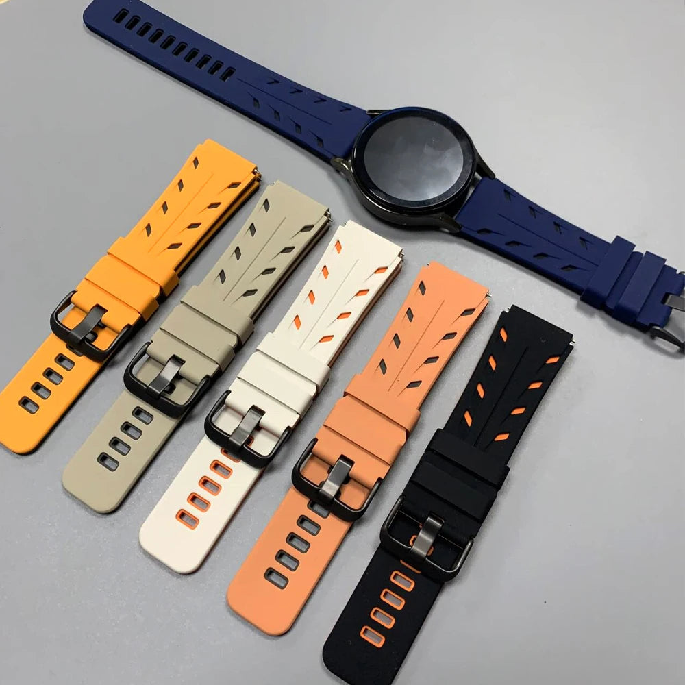 22mm Silicone Men Women Replace Watch Band For SUUNTO RACE 2 S/RUN /OCEAN/VERTICAL/5 PEAK/9 PEAK PRO DLC Bracelet Accessories