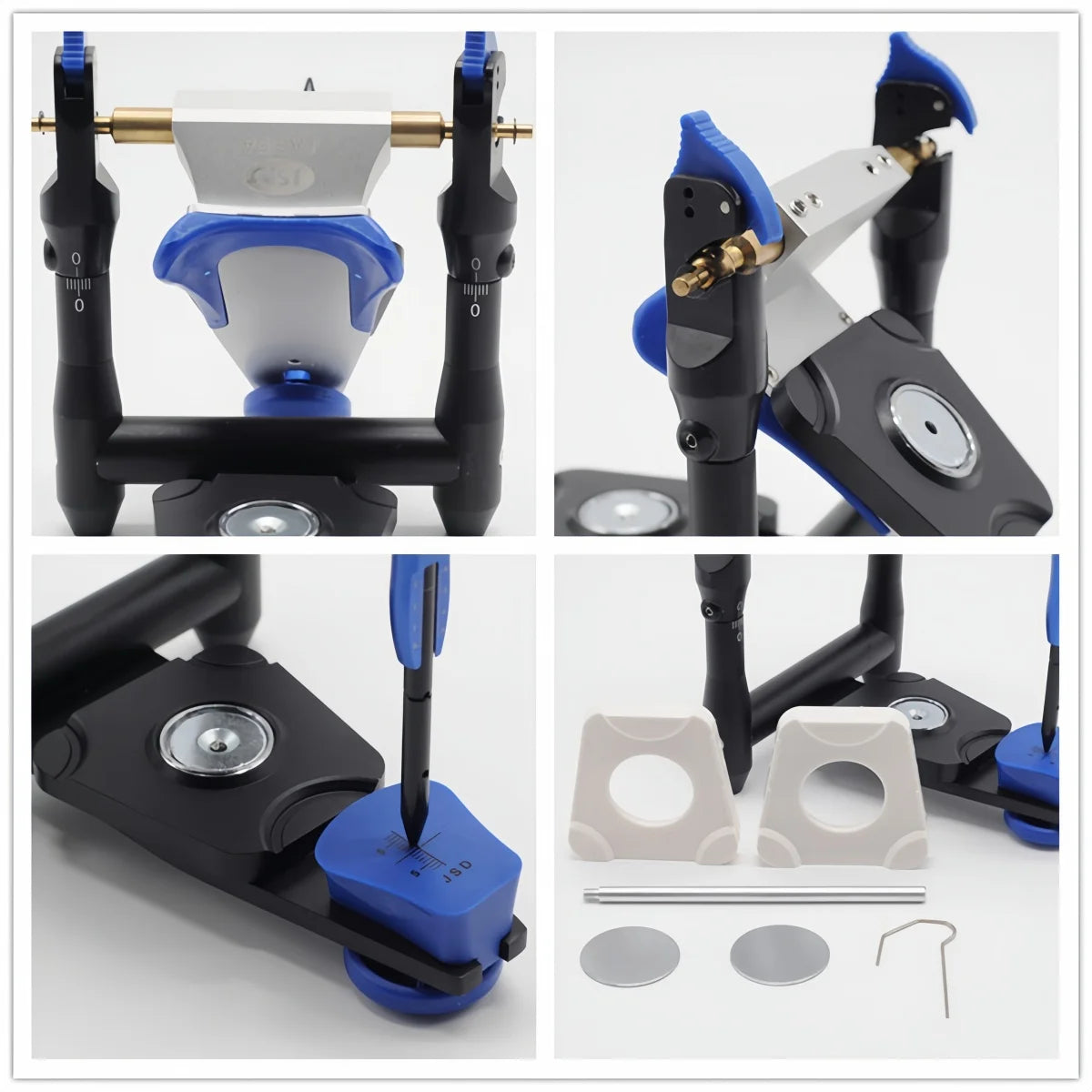 10Pcs Zinc Alloy Dental Articulator Accessory Iron Sheet/T-Plate for Plaster Models Dental Lab Tools