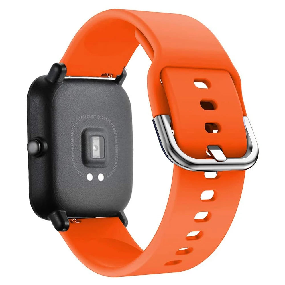 20mm/22mm Silicone band For Amazfit GTS/2/2e/3/4 GTS2 Mini/GTR 4/3/Pro/47mm/GTR2/2e/stratos/3 Bracelet Bip/U/S/lite Watch strap
