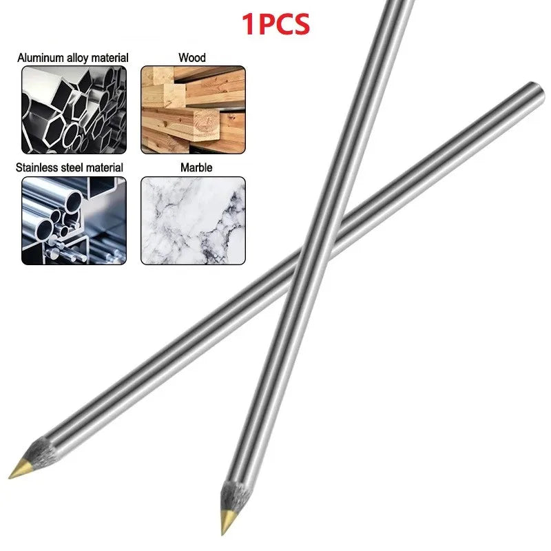 1Pcs Alloy Steel Carbide Scriber Glass Tile Cutter Hard Metal Lettering Pen Construction Ceramic Stainless Steel Marking Tool