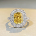 Eldorado Gold  Luxury Solid Platinum PT950 Women's Diamond Ring Ring Full Diamond Moissanite Diamond Ring